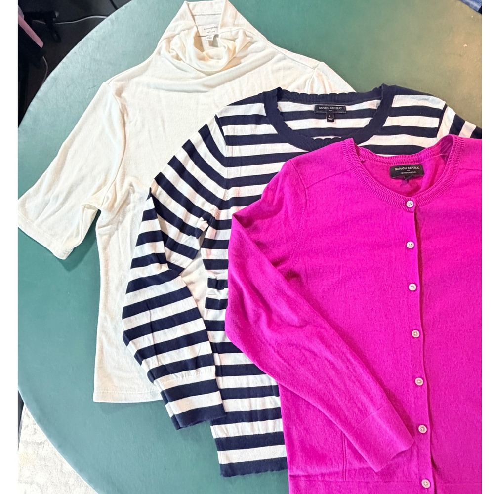 Banana Republic Womens Career Basics Bundle L Minimalist Layering Versatile